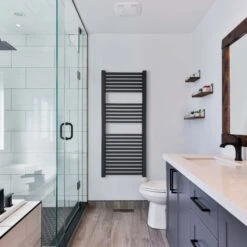 Ecostrad Cube Bluetooth Electric Towel Rail - Anthracite -Electric Radiators Direct cube bluetooth anthracite 500x1200 lifestyle 1 3