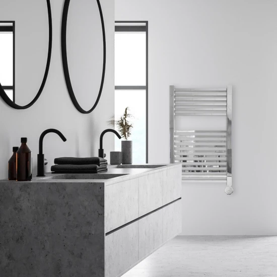 Ecostrad Cube Bluetooth Electric Towel Rail - Chrome 400w (500 X 800mm) 5 Ecostrad Cube Bluetooth Electric Towel Rail - Chrome 400w (500 X 800mm) - Image 3