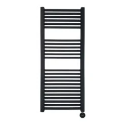 Ecostrad Cube IQ WiFi Electric Towel Rail - Anthracite 600w (500 X 1200mm) -Electric Radiators Direct cube wifi anthracite 500x1200 cutout 1