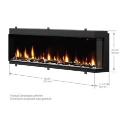 88" Dimplex IgniteXL Bold Built-in Linear Electric Fireplace -Electric Radiators Direct d2 18