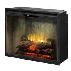 30" Dimplex Revillusion Weathered Concrete With Glass Fireplace 13 30" Dimplex Revillusion Weathered Concrete With Glass Fireplace -Electric Radiators Direct d3 16