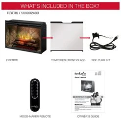 36" Dimplex Revillusion Portrait Herringbone With Glass Fireplace 15 36" Dimplex Revillusion Portrait Herringbone With Glass Fireplace -Electric Radiators Direct d6 13