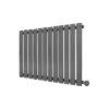 Ecostrad Ascoli IQ WiFi Designer Electric Radiator - Anthracite 800w (840 X 635mm) -Electric Radiators Direct ecostrad ascoli designer electric radiator anthracite 800w 840 x 635mm side 1