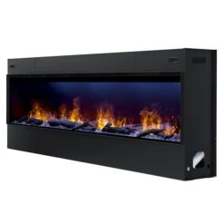 86" Dimplex Opti-Myst® Linear Electric Fireplace With Acrylic Ice And Driftwood Media -Electric Radiators Direct f1 10