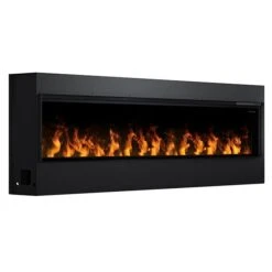 86" Dimplex Opti-Myst® Linear Electric Fireplace With Acrylic Ice And Driftwood Media -Electric Radiators Direct f2 09