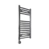 Ecostrad Fina-E Bluetooth Electric Towel Rail - Chrome 200w (400 X 700mm) -Electric Radiators Direct fina e 700x400 both sidepsd 1