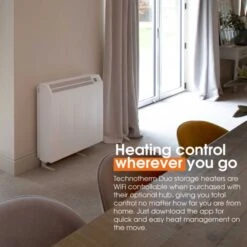 Technotherm TTB-E Duo WiFi Controlled Storage Heater -Electric Radiators Direct heating control wherever you go 1 1
