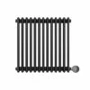 Ecostrad Allerton IQ WiFi Horizontal Double Column Electric Radiator - Anthracite 600w (605 X 600mm)
