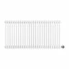 Ecostrad Allerton IQ WiFi Horizontal Double Column Electric Radiator - White 1500w (1190 X 600mm) -Electric Radiators Direct horizontal white 600x1190