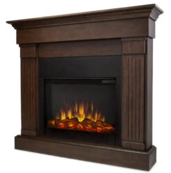 47" Crawford Black Slim Infrared Electric Fireplace