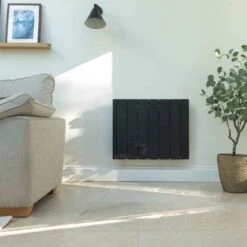 Ecostrad IQ Ceramic WiFi Controlled Electric Radiators - Black -Electric Radiators Direct iq ceramic black 1800w 03 2