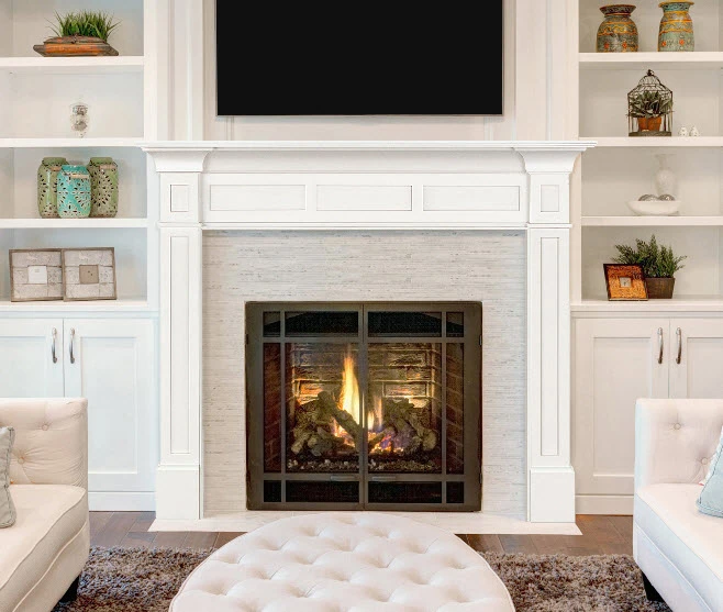 65" Jim White Fireplace Mantel 4 65" Jim White Fireplace Mantel - Image 2