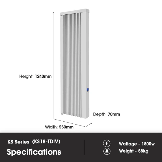 Technotherm KS TDI High Heat Retention Vertical Radiator - 1800w 5 Technotherm KS TDI High Heat Retention Vertical Radiator - 1800w - Image 3