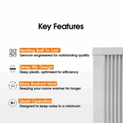 Technotherm KS TDI High Heat Retention Vertical Radiator - 1200w -Electric Radiators Direct kstdivertical 3