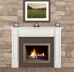 48" Marshall White Fireplace Mantel