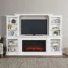 108" Monte Vista White TV Stand Electric Fireplace -Electric Radiators Direct m 04