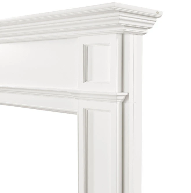 48" Marshall White Fireplace Mantel 6 48" Marshall White Fireplace Mantel - Image 4