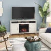 63" Melissa Old White Pine Infrared TV Stand Electric Fireplace -Electric Radiators Direct mel