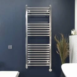 Ecostrad Fina-E Bluetooth Electric Towel Rail - Chrome