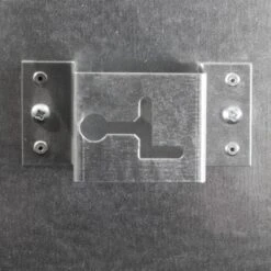 Technotherm ISP Design Glass Infrared Heating Panel - Black 350w (1050 X 454mm) -Electric Radiators Direct rear bracket 26 7