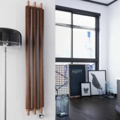 Terma Ribbon V E Designer Electric Radiator - Copper