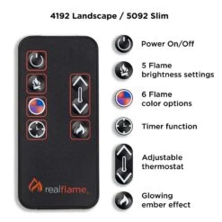 49" Marshall Slim Electric Fireplace -Electric Radiators Direct s10 02