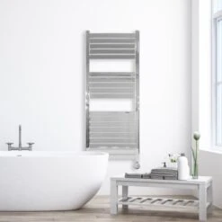 Ecostrad Scala Bluetooth Electric Towel Rail - Chrome -Electric Radiators Direct scala bluetooth chrome 500x1200 lifestyle 1