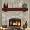 48"/ 60"/ 72" The Shenandoah Mantel Shelf - Cherry Finish -Electric Radiators Direct shencherry1