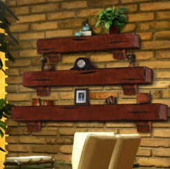 48"/ 60"/ 72" The Shenandoah Mantel Shelf - Cherry Finish -Electric Radiators Direct shencherry2