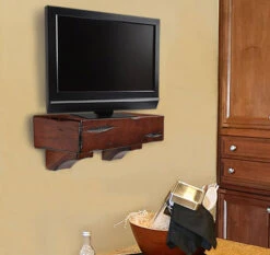 48"/ 60"/ 72" The Shenandoah Mantel Shelf - Cherry Finish -Electric Radiators Direct shencherry3