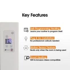 Haverland Wi11 SmartWave Self-Programming Electric Radiator - 1700W -Electric Radiators Direct smartwave features tile 1 3