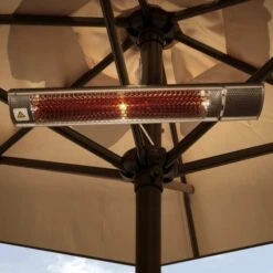 Ecostrad Sunglo Infrared Patio Heater - Silver 2kW With Remote -Electric Radiators Direct sunglo lifestyle 2