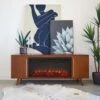 72" Morris Landscape Electric Fireplace TV Stand