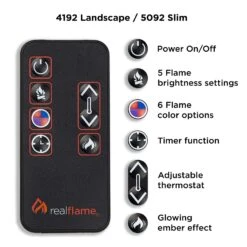 72" Morris Landscape Electric Fireplace TV Stand -Electric Radiators Direct t10 02