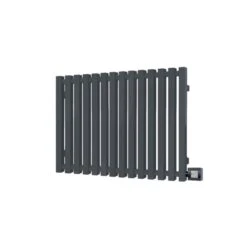 Terma Triga E Designer Electric Radiator - Anthracite 400w (480 X 560mm) -Electric Radiators Direct triga modern grey horizontal 15
