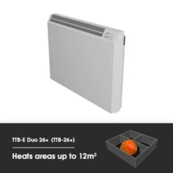 Technotherm TTB-E Duo 26+ WiFi Controlled Storage Heater - 2.55kw -Electric Radiators Direct ttb26 heats