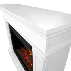 55.5" Centennial Real Flame White Electric Fireplace -Electric Radiators Direct w5 05